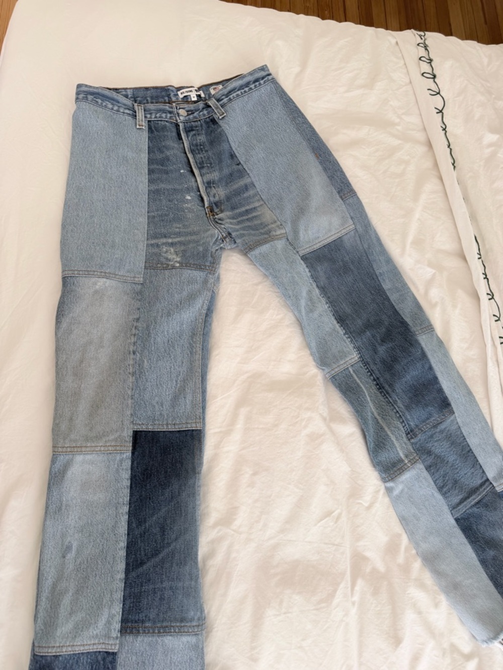 Redone Levi’s Amina Patchwork Jeans